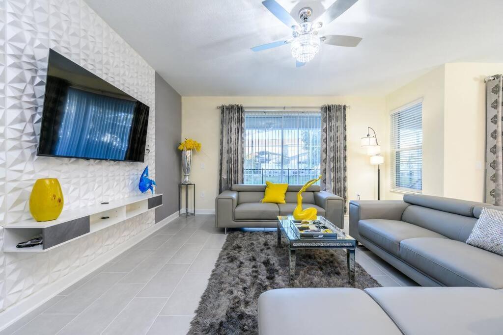 Close To Disney & Other Theme Parks,Private Heated Poolspa, Bbq & Game Rm Kissimmee Luaran gambar